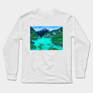 Diablo Lake, Cascade Mountains Long Sleeve T-Shirt